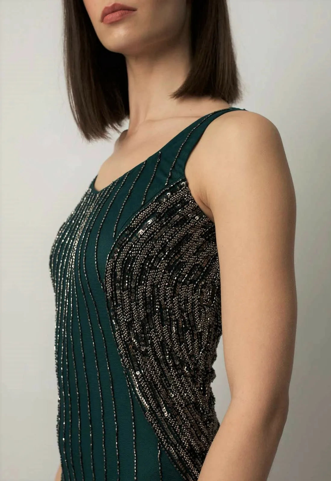 Raishma Green Melony Cape Gown-79740