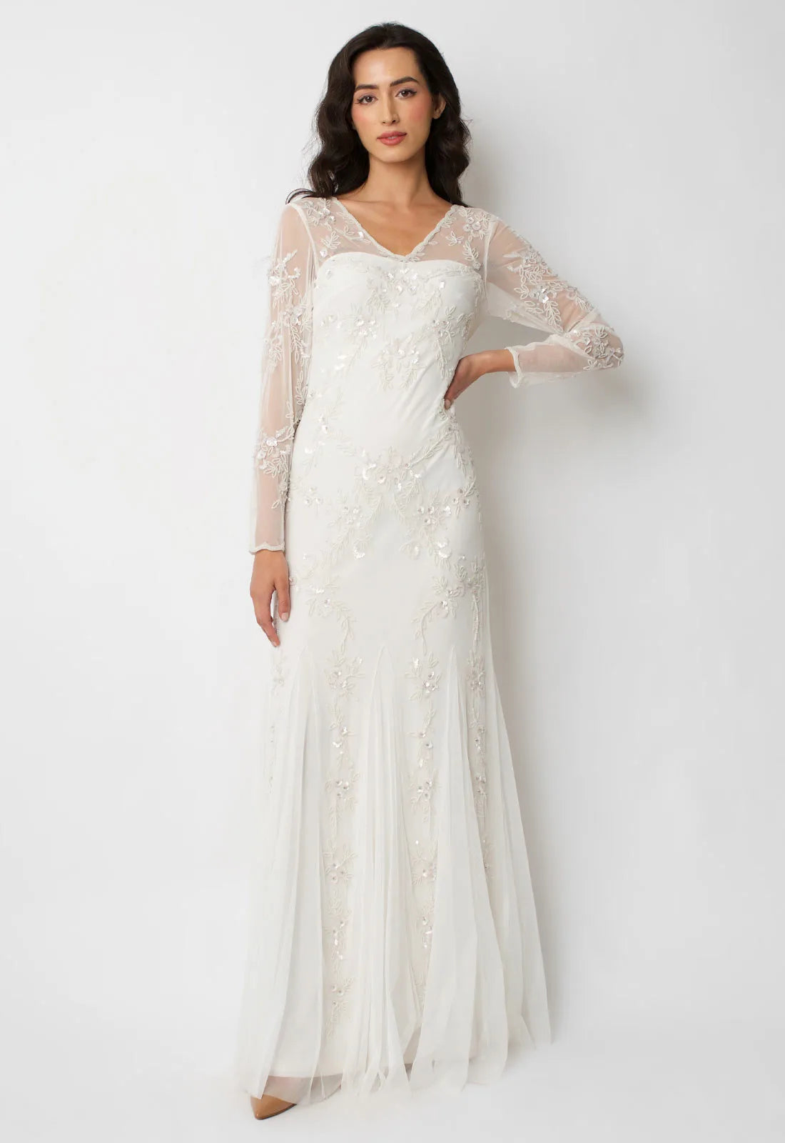 Raishma White Minnie Wedding Dress-0