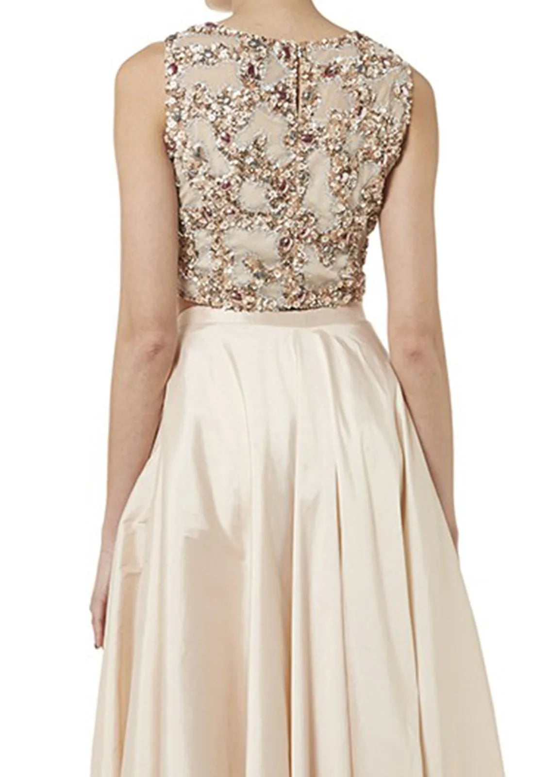 Raishma Embellished Crop Top in Blush-13135