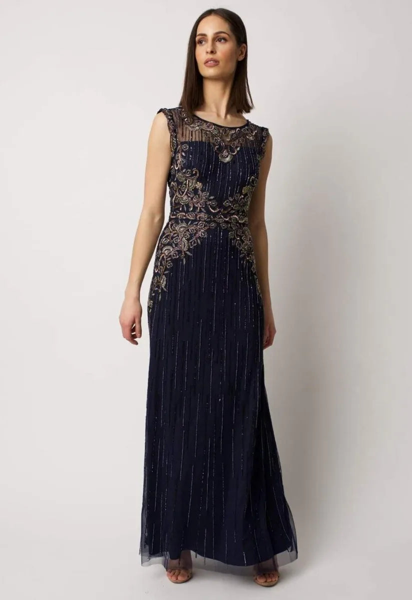 Raishma Navy Mason Maxi Dress