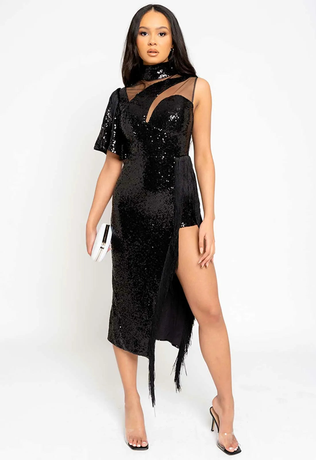 Nazz Collection Black Soulmate Party Dress-112392