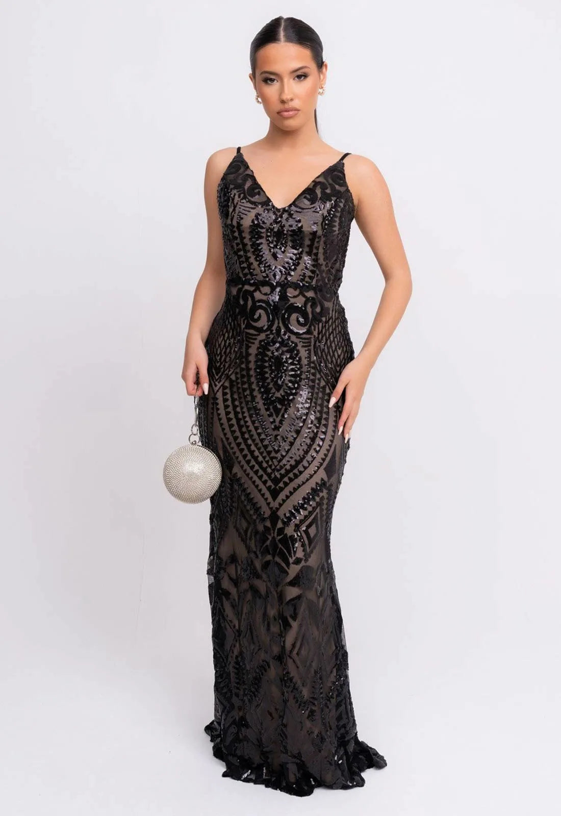 NAZZ Collection Black Spotlight Maxi Dress-106752