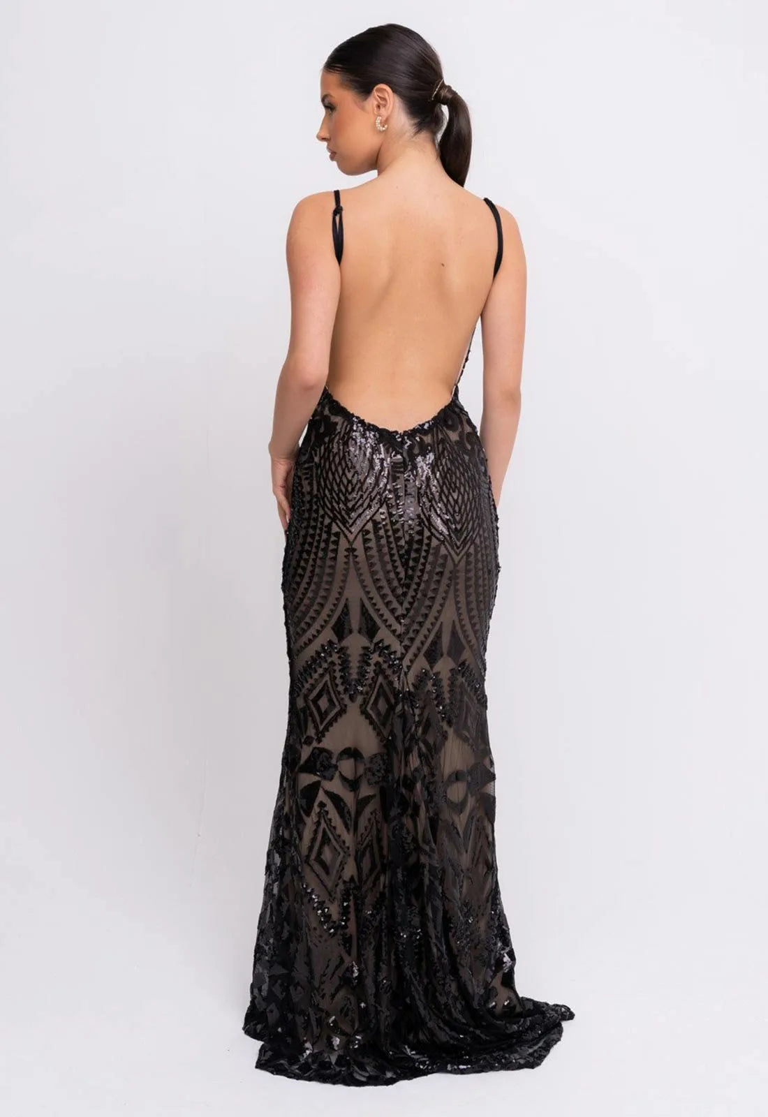 NAZZ Collection Black Spotlight Maxi Dress-106751