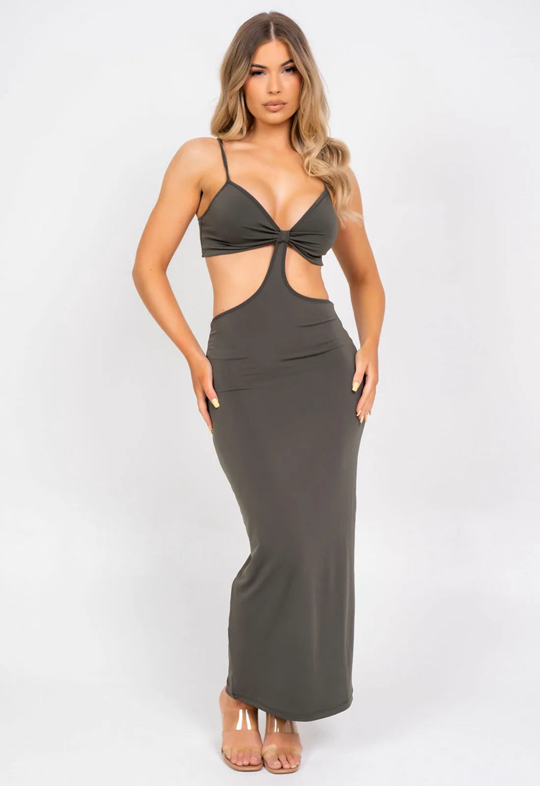 Nazz Collection Khaki Over It Maxi Dress-0