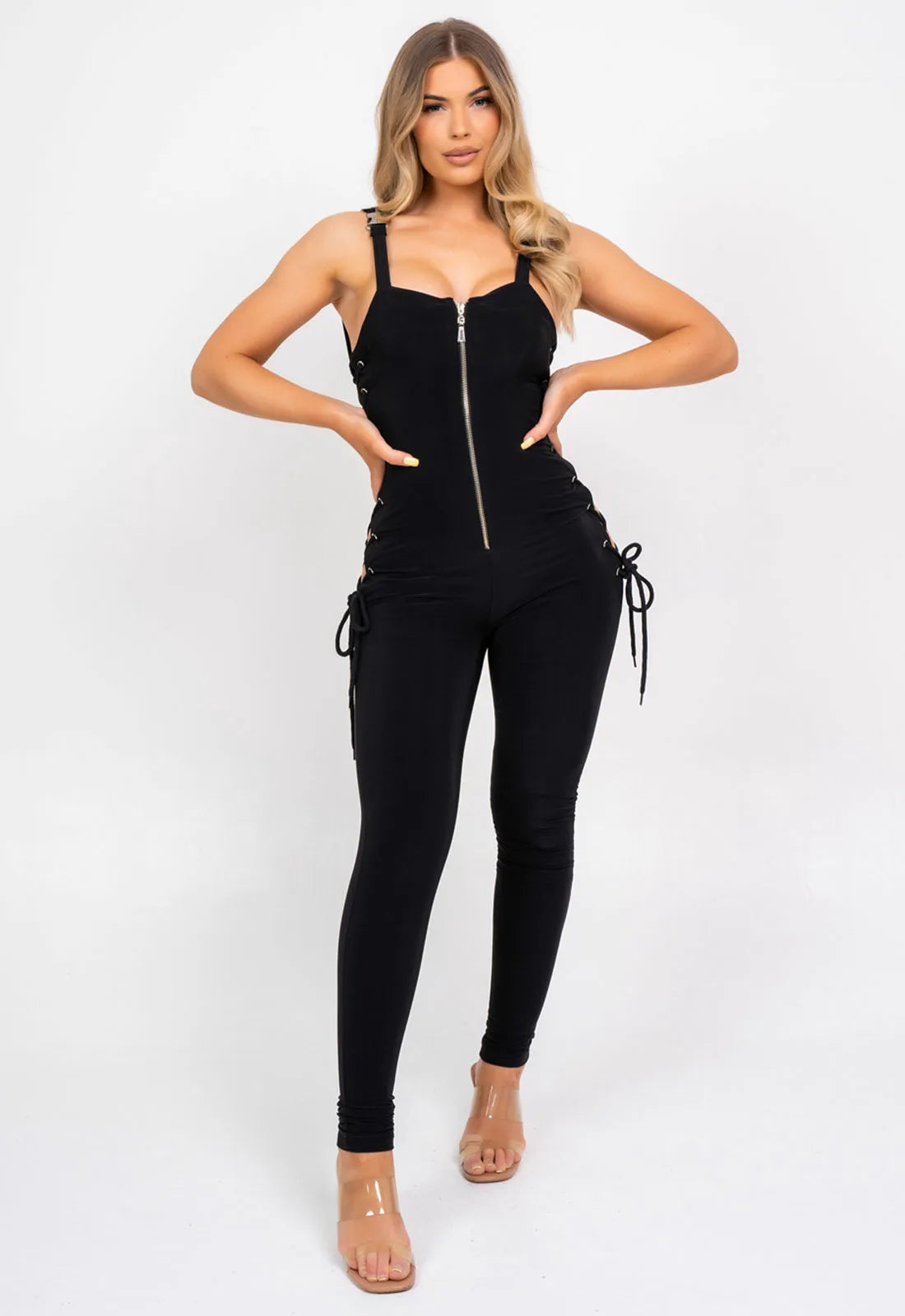 Nazz Collection Khaki Snatched Jumpsuit-101533