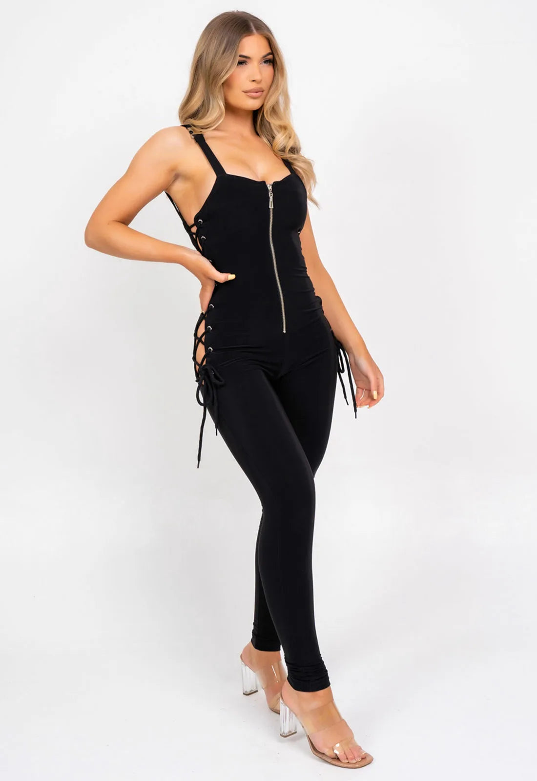 Nazz Collection Khaki Snatched Jumpsuit-101534