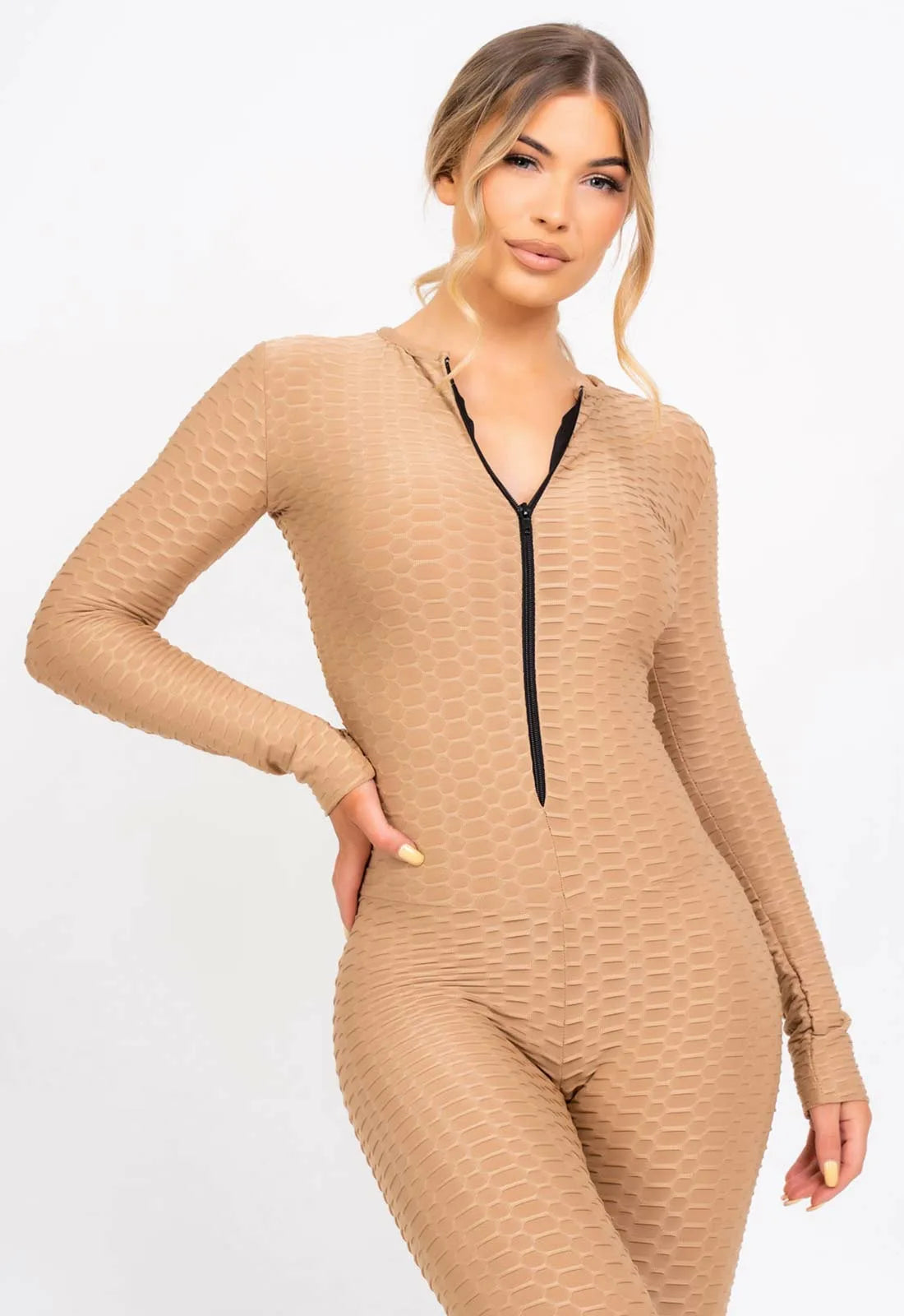 Nazz Collection Sand Cali Jumpsuit -101586