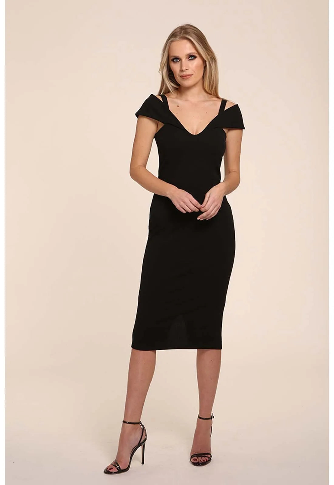 Honor Gold Black Party Dress