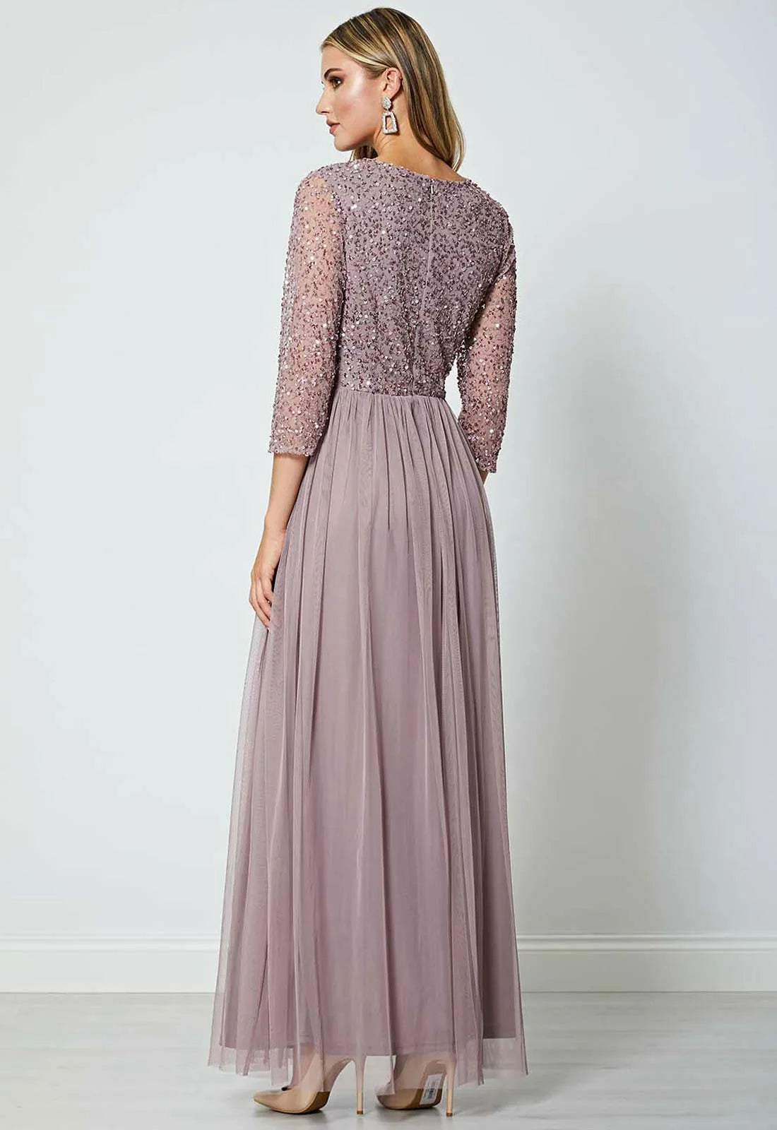 ANGELEYE Lavender Clara Sequin Maxi Dress-64154