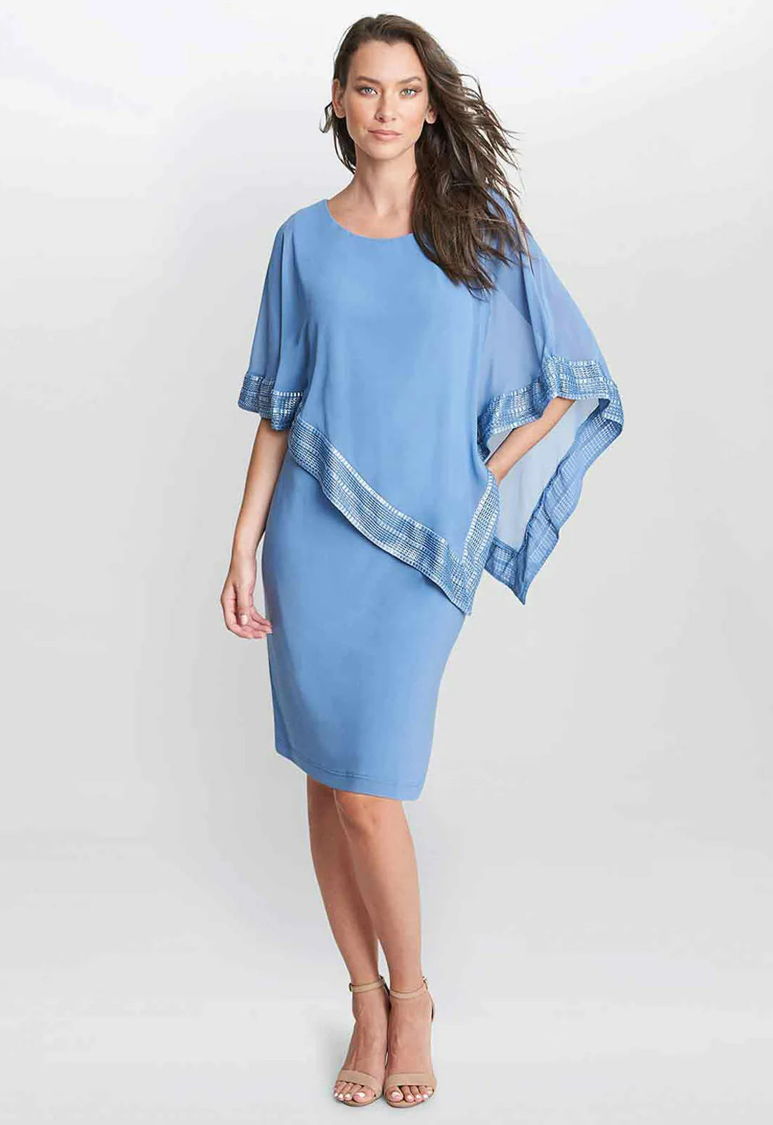 Gina Bacconi Blue Lucy Shift Dress