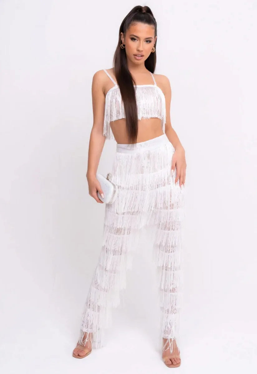 Nazz White Senorita Co-ord