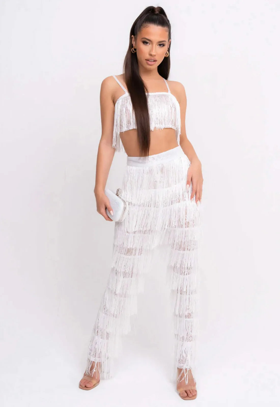 Nazz White Senorita Co-ord-115591