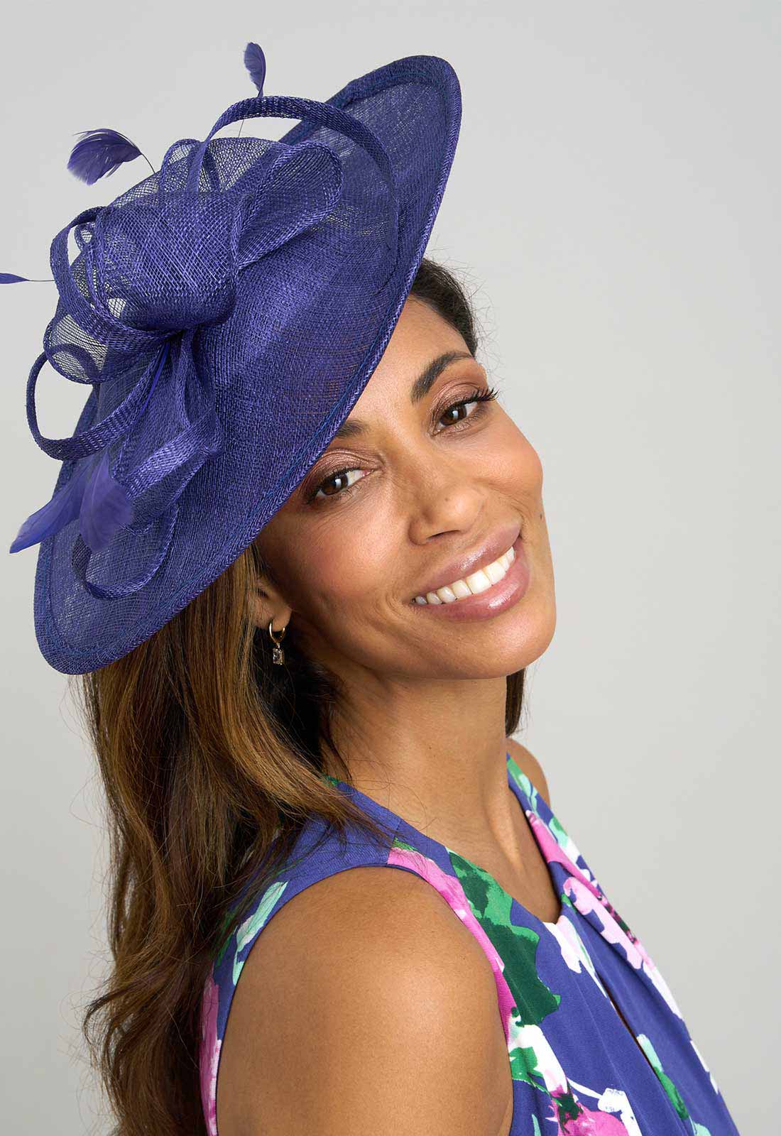 Gina Bacconi Powder Blue Small Oval Fascinator