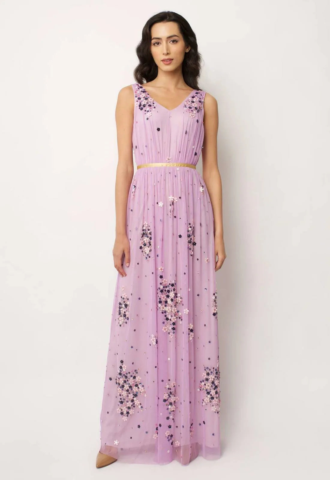 Raishma Lilac Summer Maxi Dress-98847