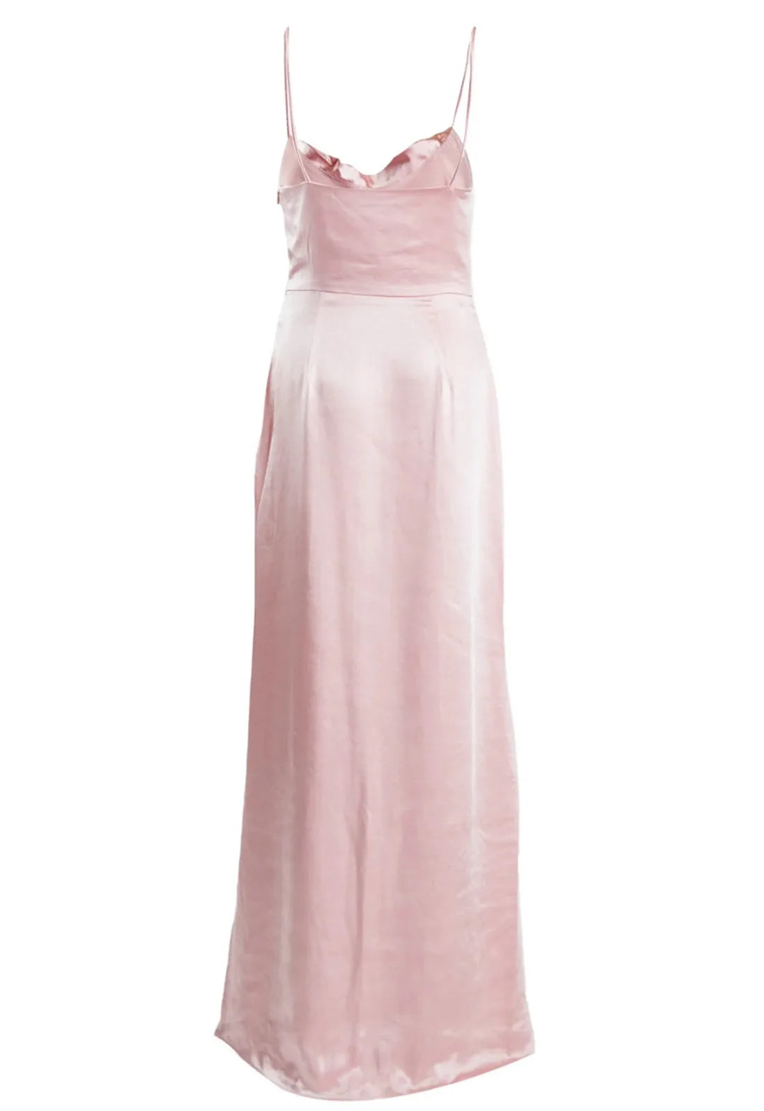 True Decadence Vivian Ballet Slipper Pink Cowl-Neck Bias Cut Maxi-Dress