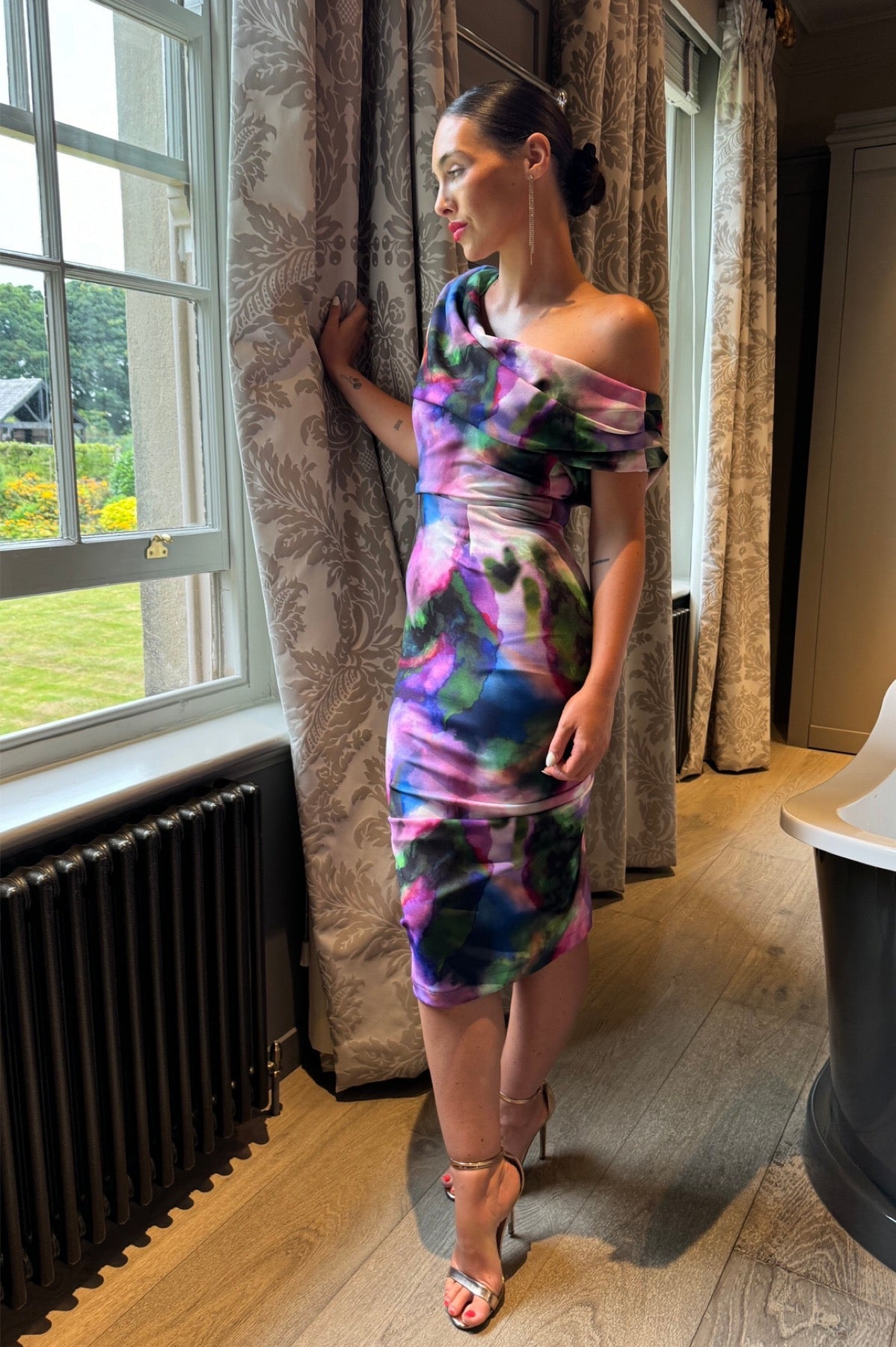 Atom Label Multicolour Janus Dress