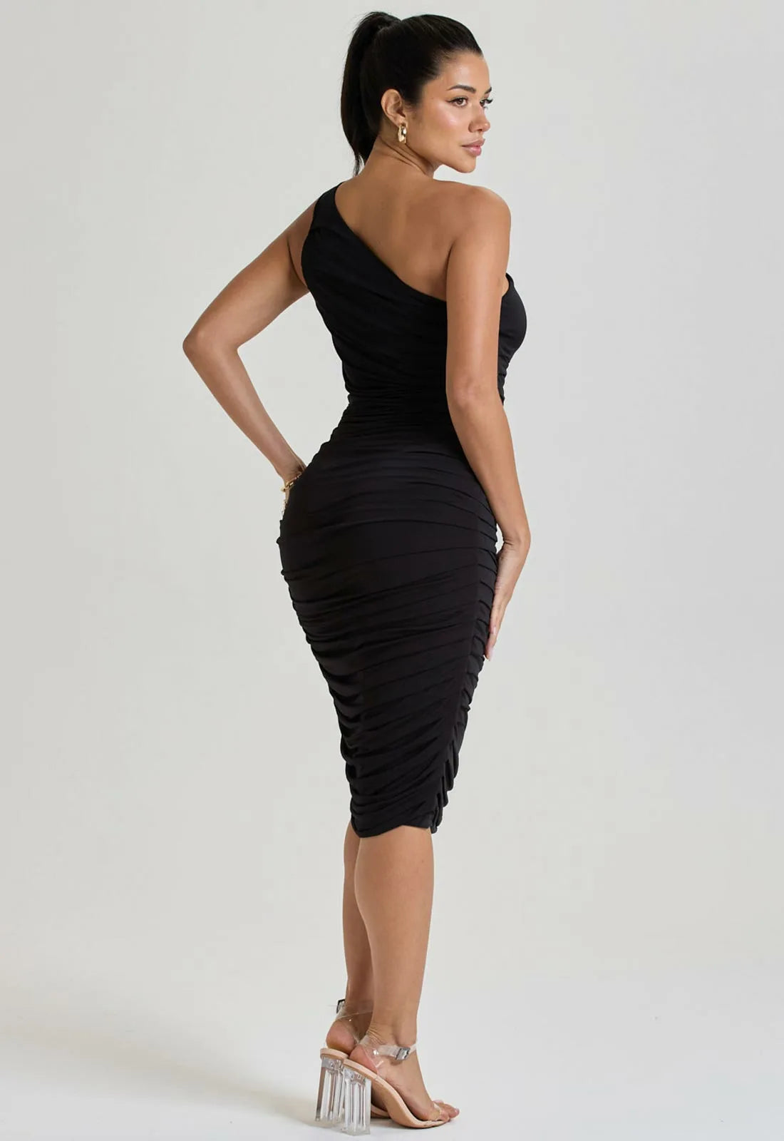 LBD Black Millie Midi Dress