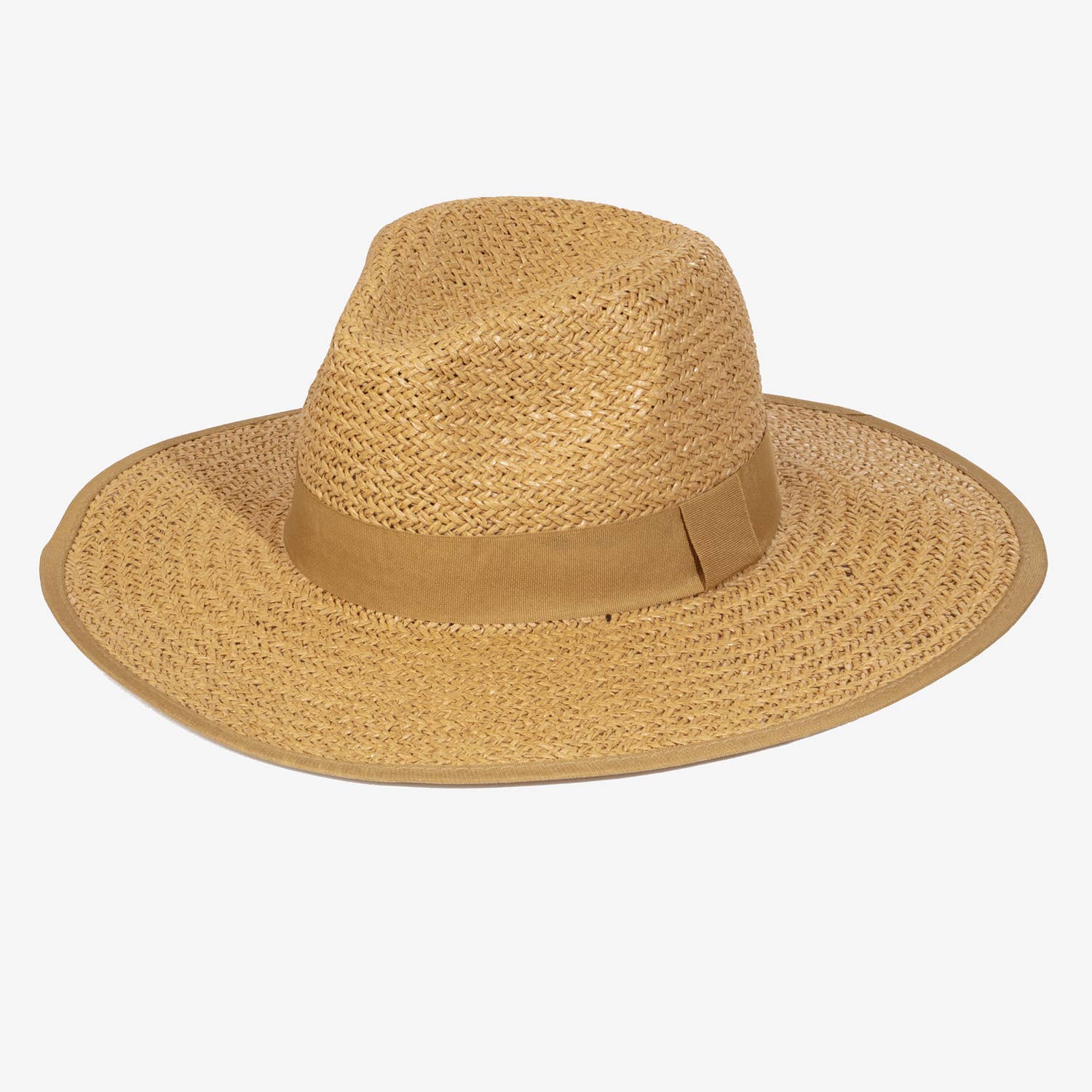 Soul Of Sita Straw Braided Ribbon Band Fedora Hat: Bk