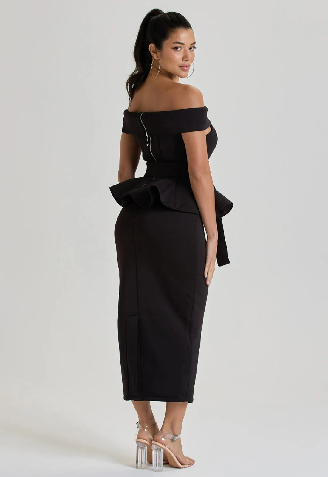 LBD Collection Black Ascot Two Piece Set