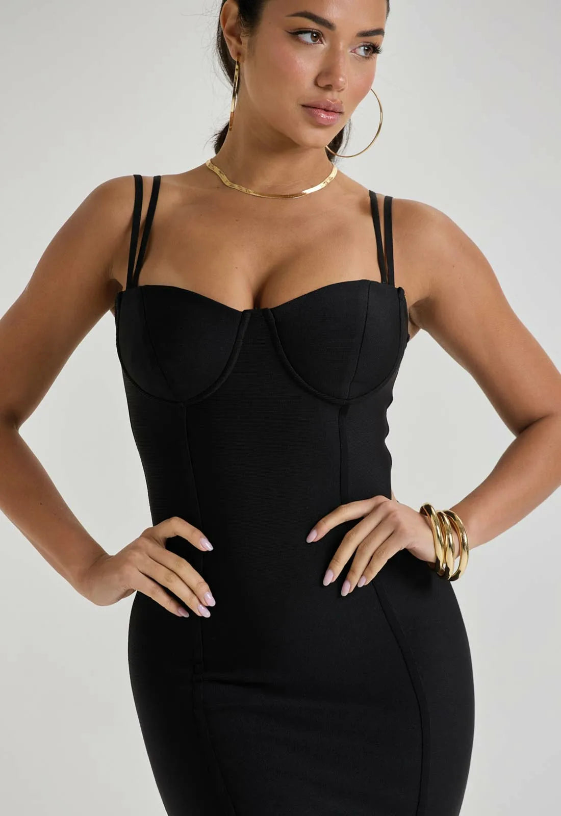 LBD Collection Black Hourglass Dress