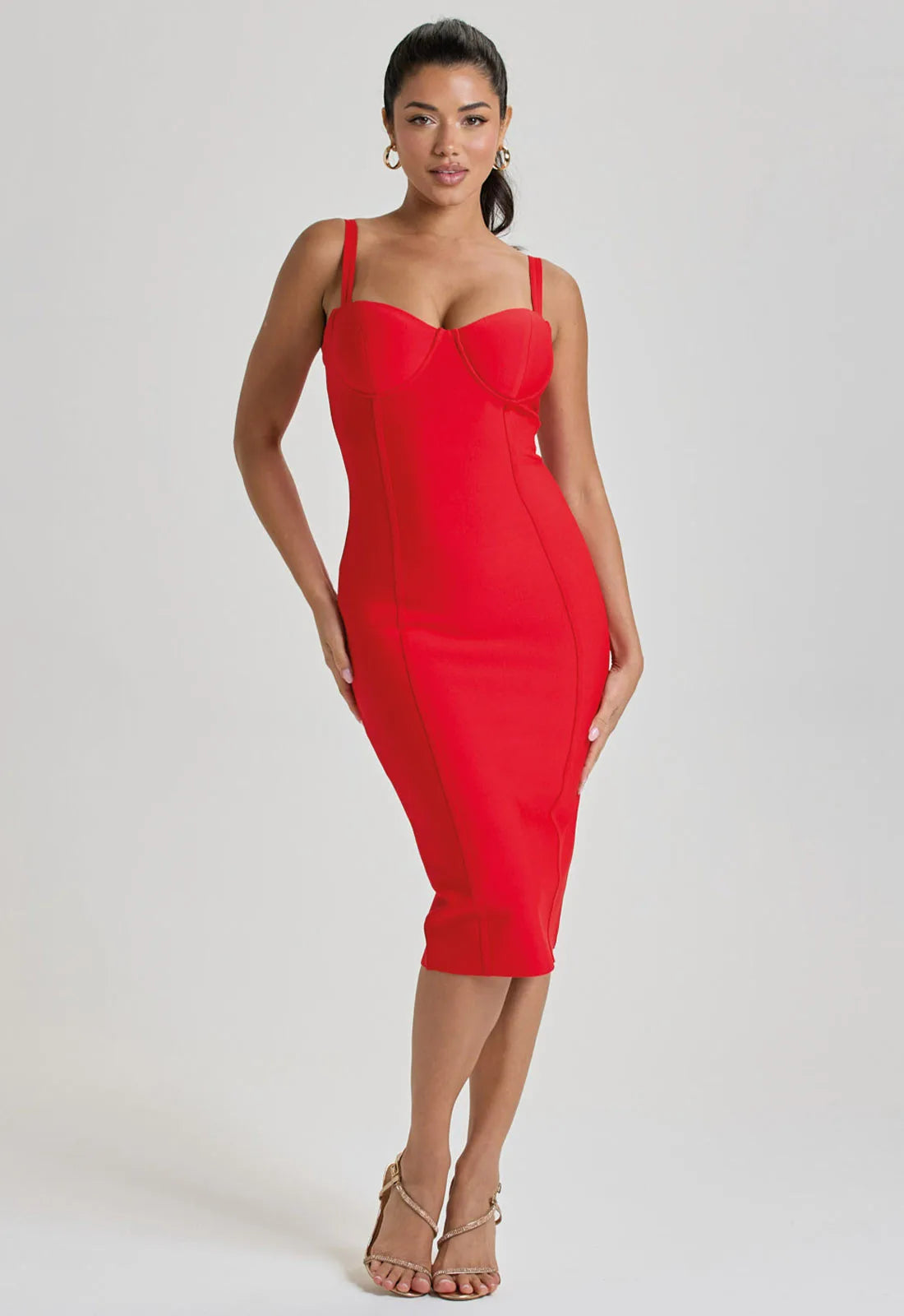LBD Collection Red Hourglass Dress