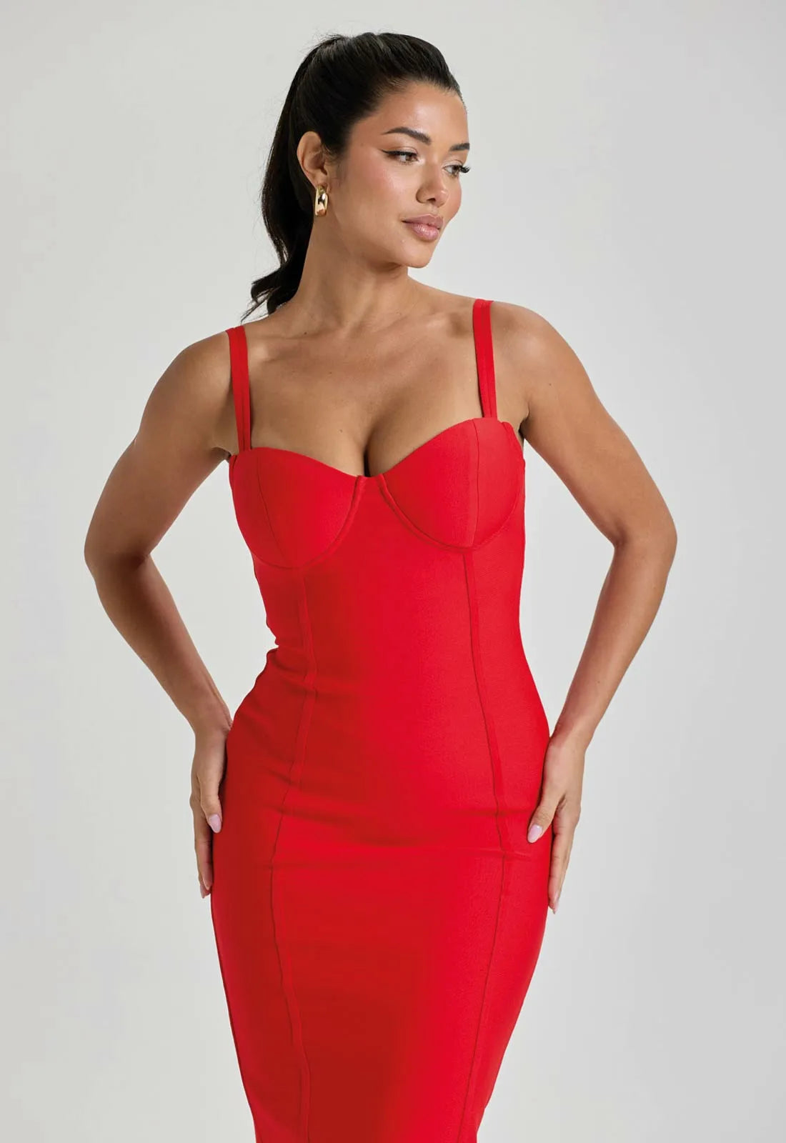 LBD Collection Red Hourglass Dress