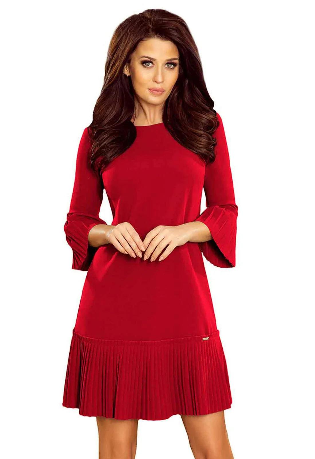 LBD Exclusive Burgundy Lucy Shift Dress-116920