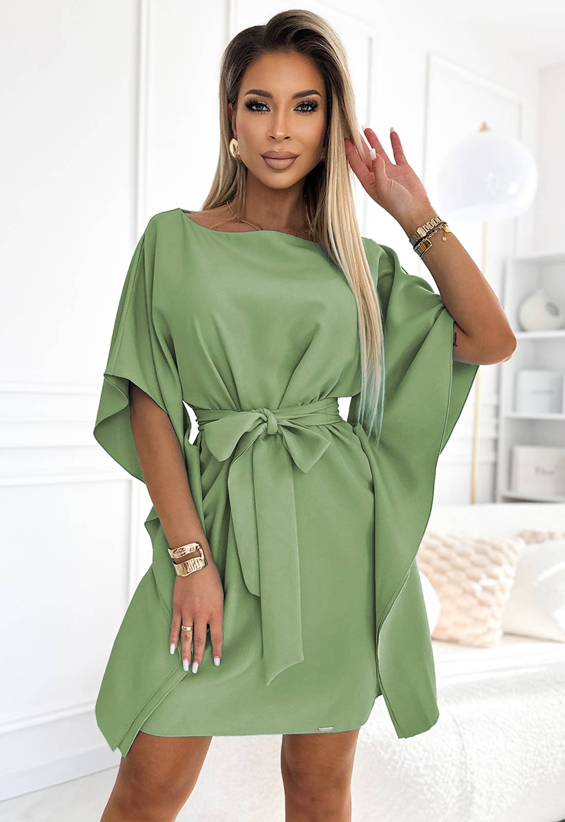 LBD Exclusive Green Butterfly Dress