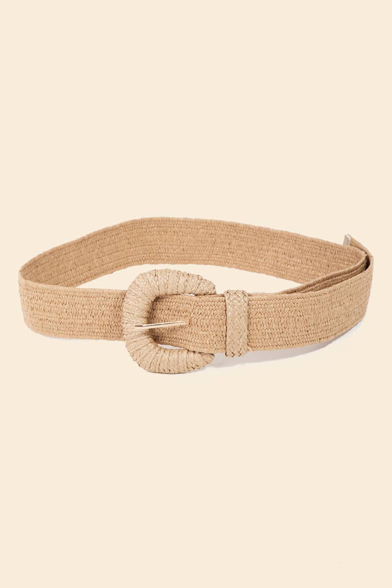 Braided Elastic Fashion Belt: WH