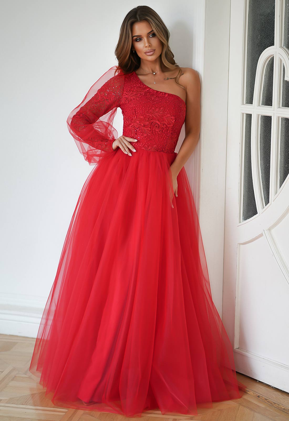 LBD Exclusive Red Blair Prom Dress