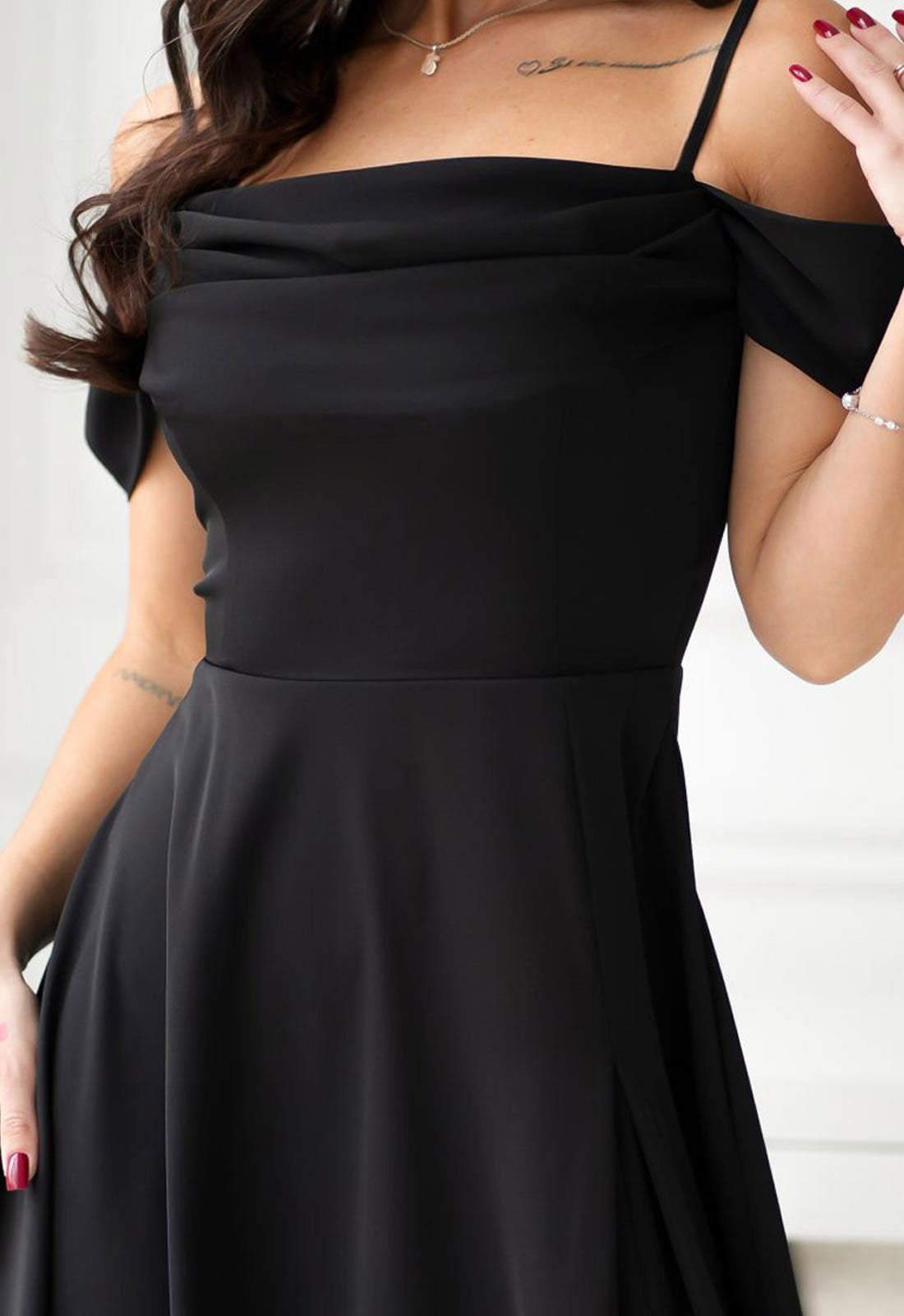 LBD Exclusive Black Madeline Maxi Dress