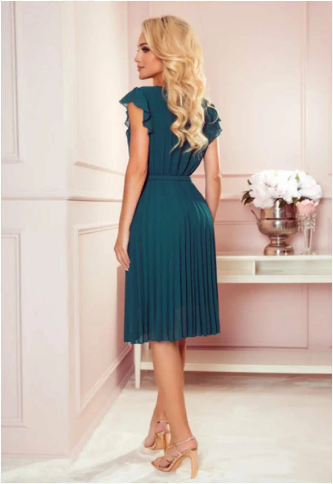 LBD Exclusive Green Polina Cocktail Dress