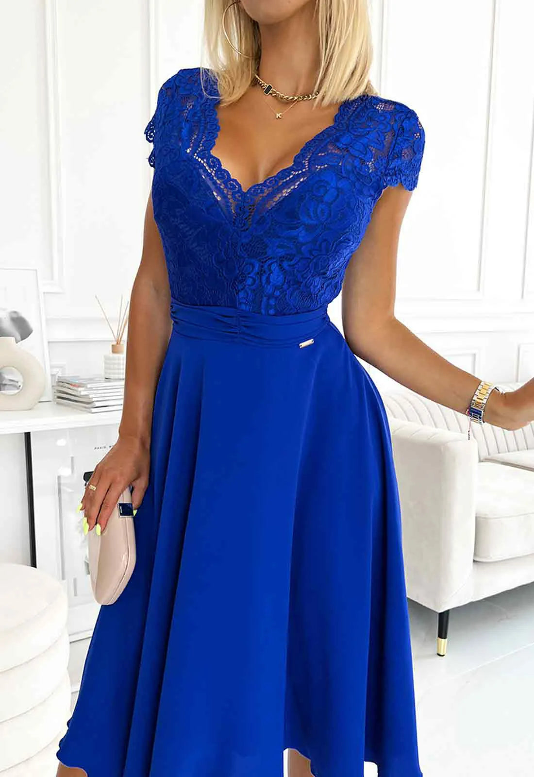 LBD Exclusive Blue Linda Party Dress-116767