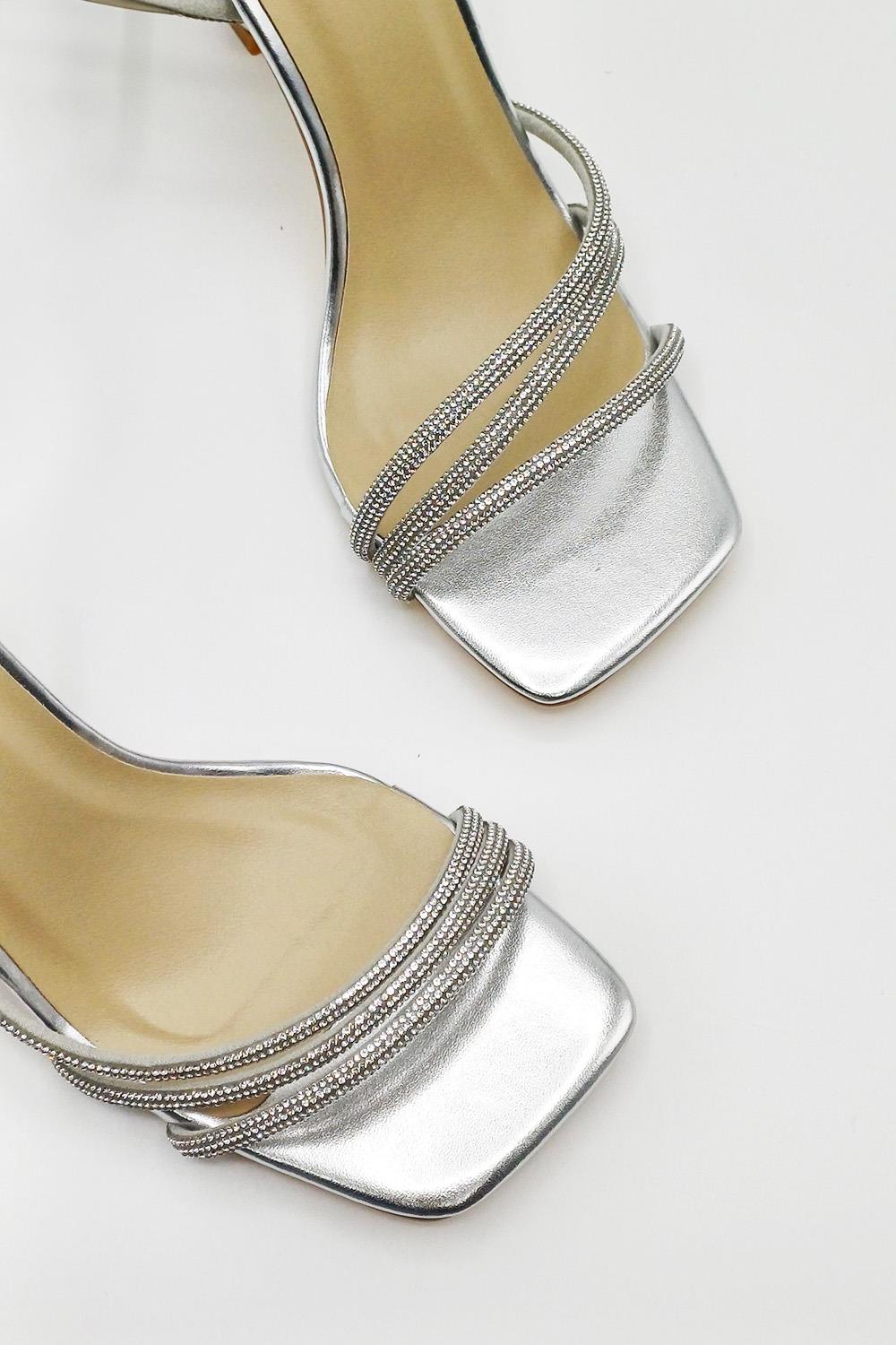 Miss Diva Silver Camina Sandal