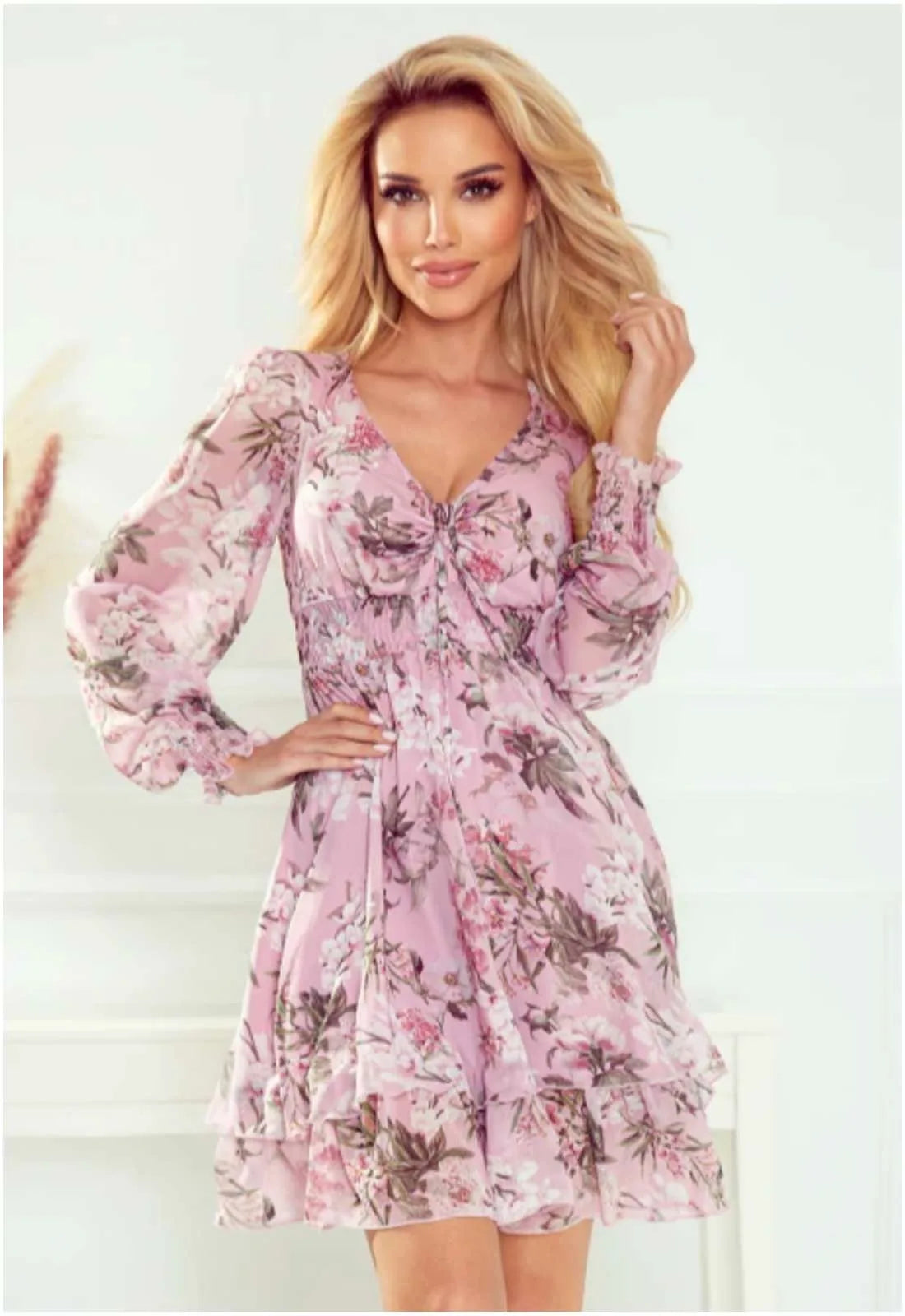 LBD Exclusive Pink Monica Print Dress
