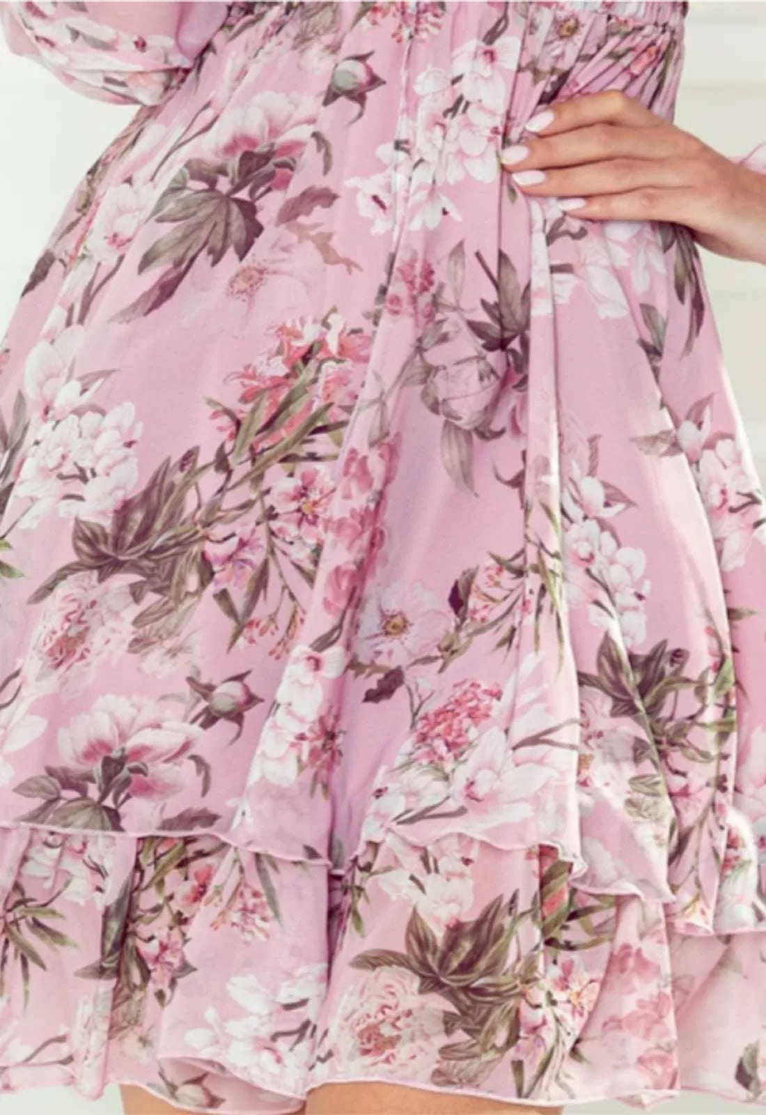LBD Exclusive Pink Monica Print Dress
