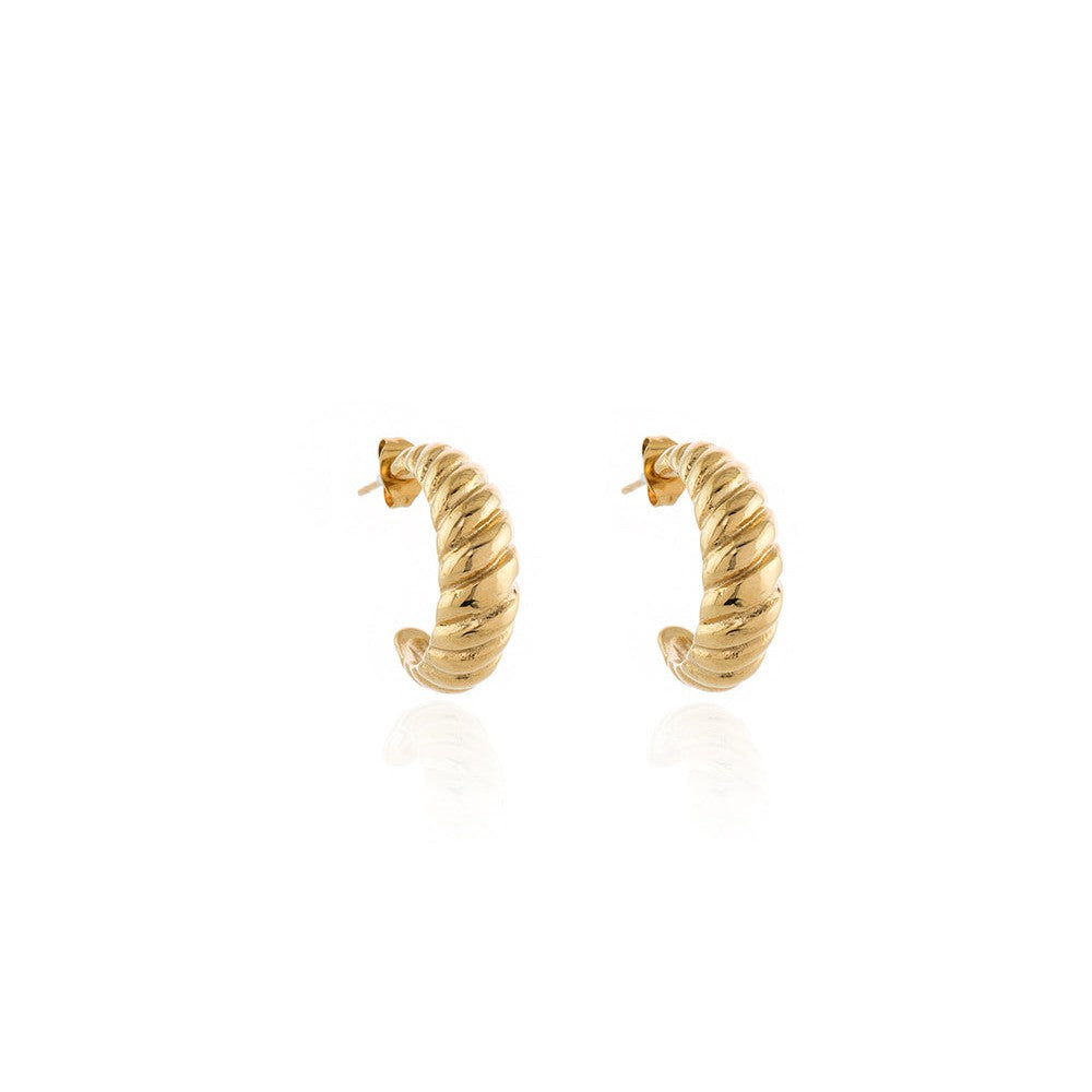 Cachet London Tetsu Gold Hoop Earrings