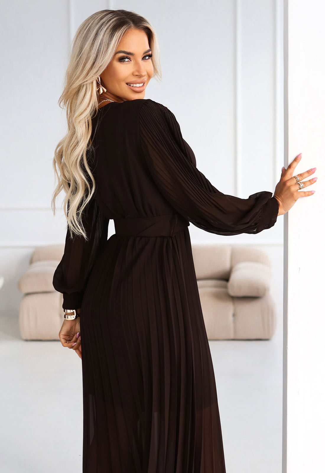 black long sleeve dress Klara