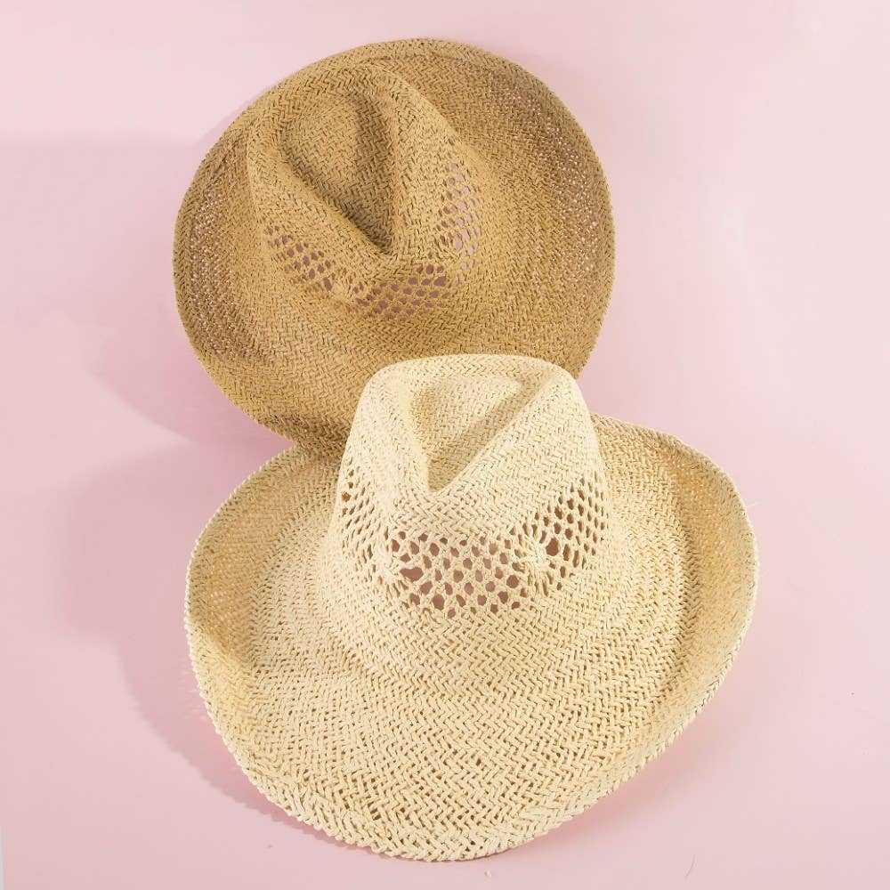 Soul Of Sita Natural Straw Cowboy Hat: Kh