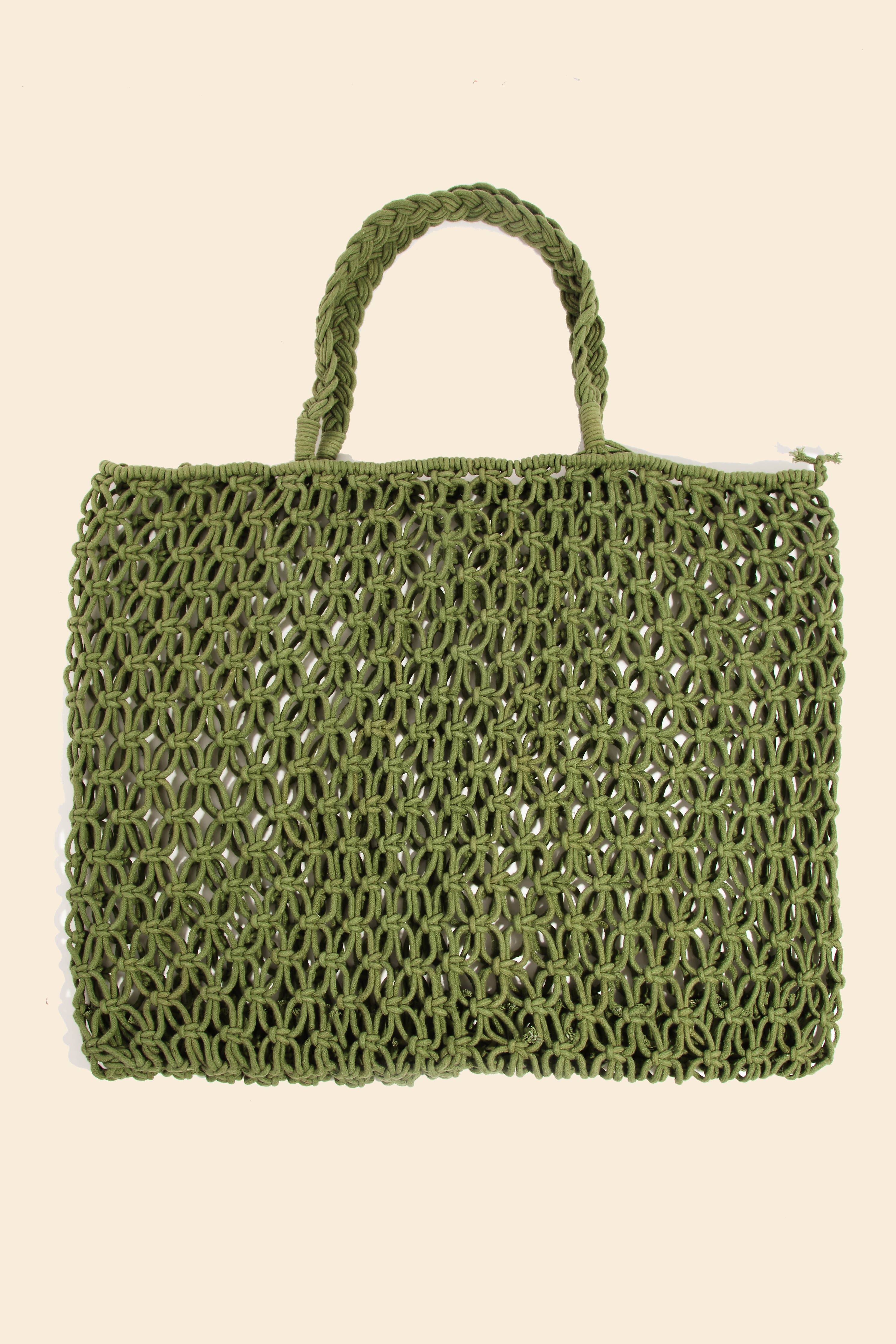 Soul Of Sita Braided Square Tote Bag: Iv