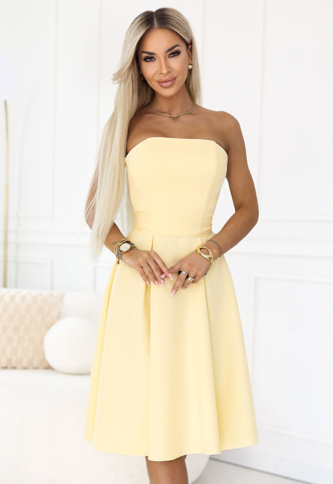 yellow party gown Viviene
