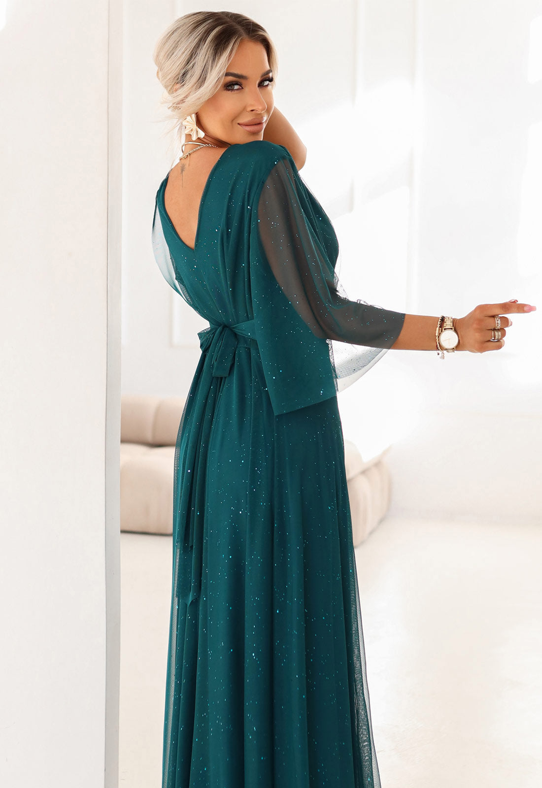 LBD Exclusive Green Caitlin Plus Size Dress