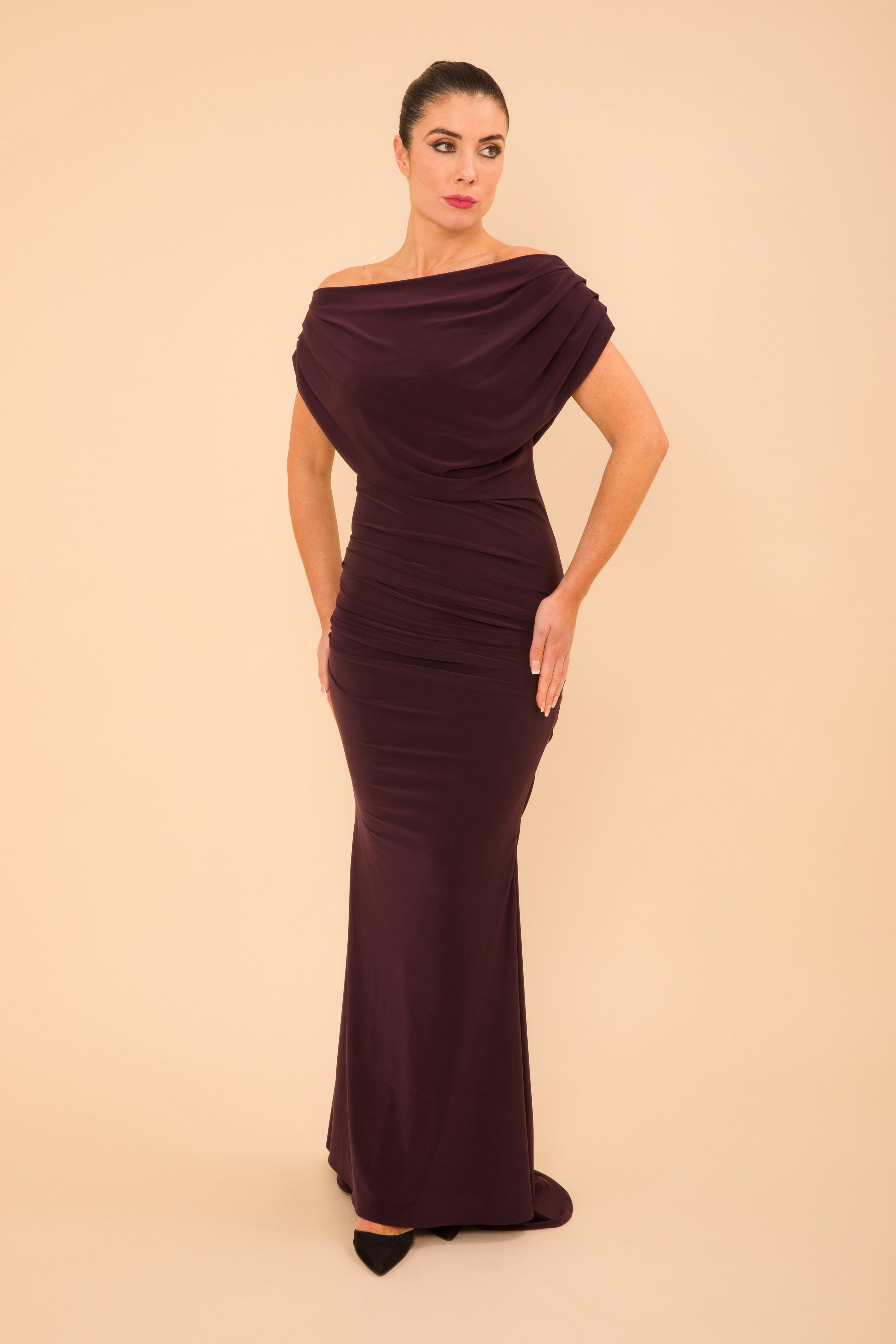 Atom Label Blackcurrent Platinum Gown