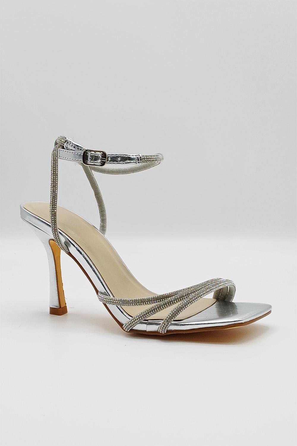 Miss Diva Silver Camina Sandal