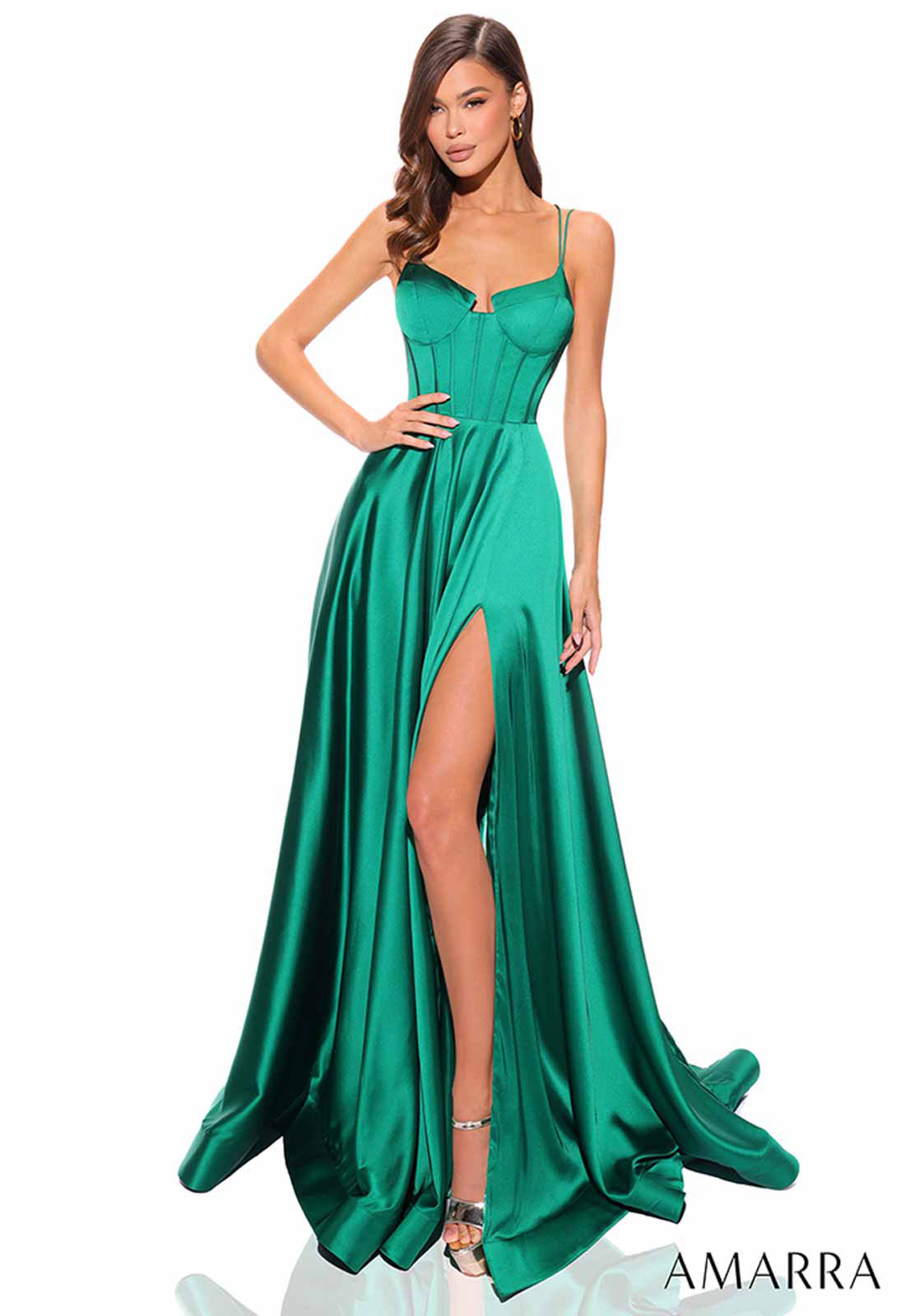 Amarra Emerald Zen Corset Dress