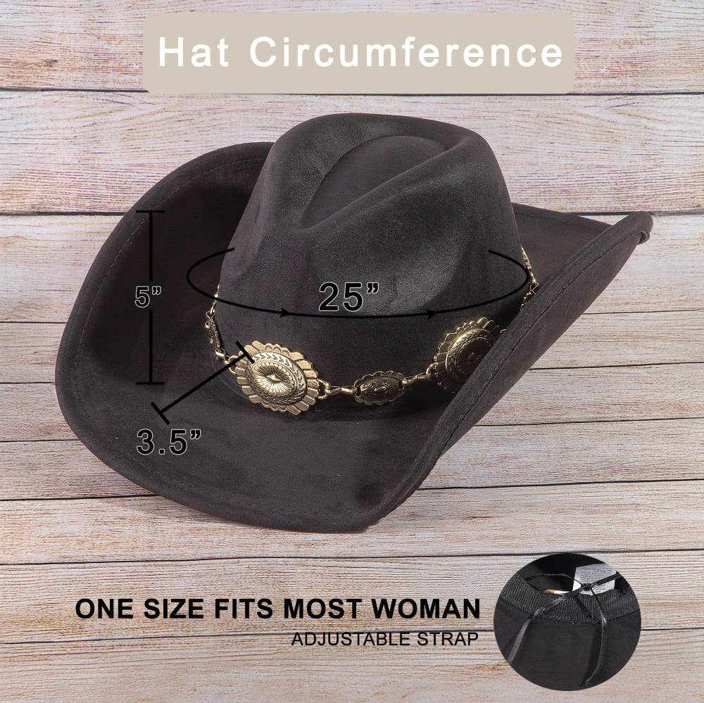 Western Concho Cowboy Hat: DBR
