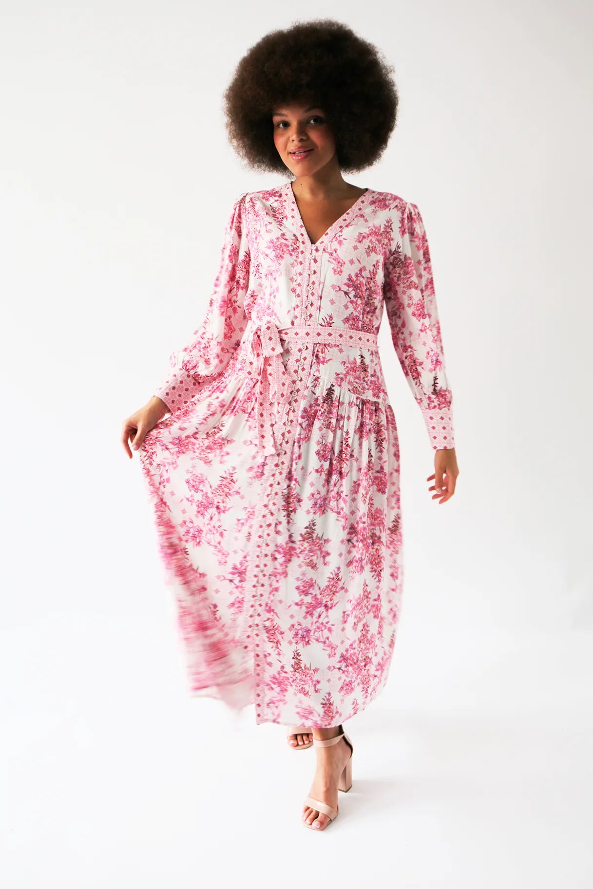 Raishma Studio Pink Aaliyah Dress