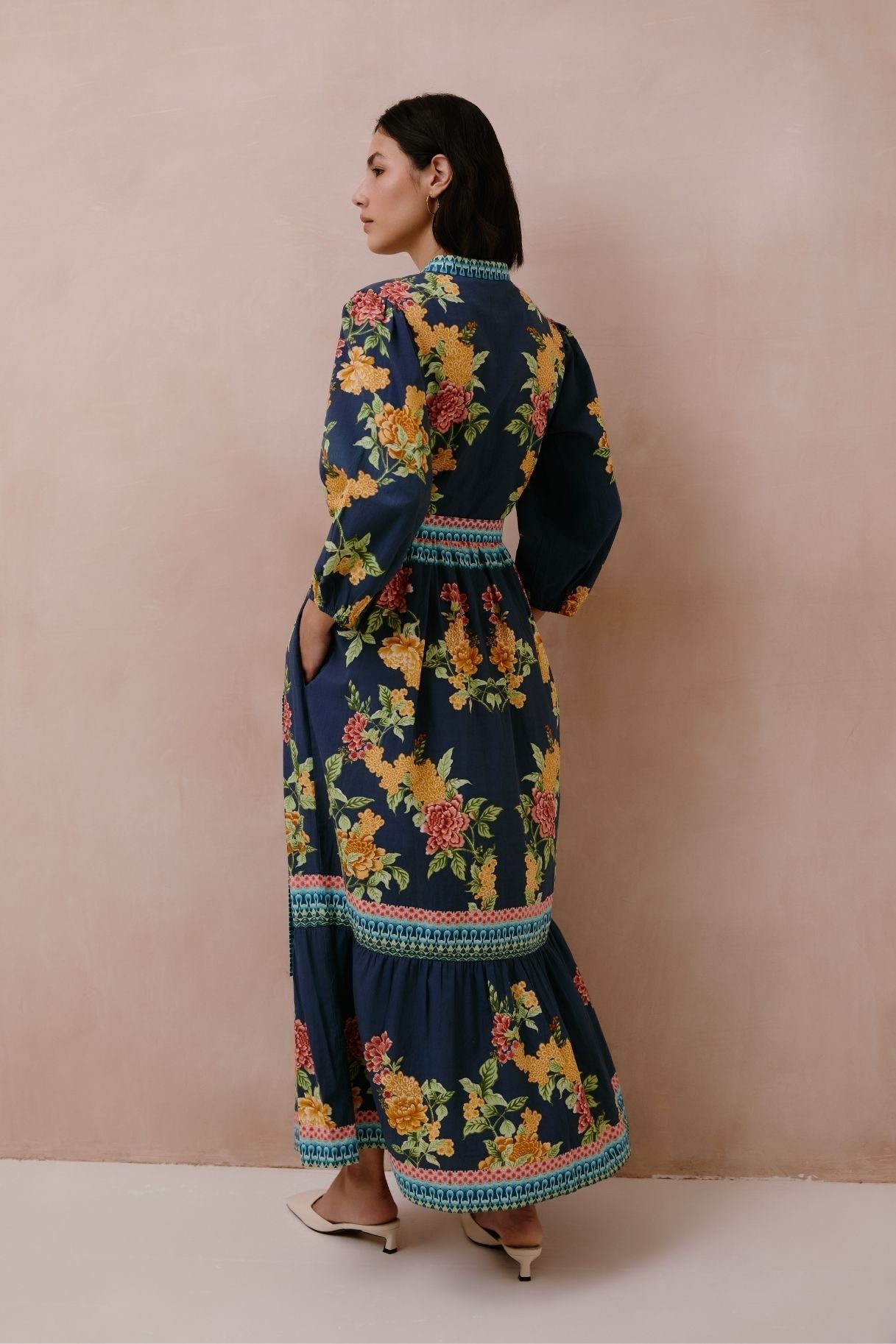 Raishma Studio Navy Amber Dress