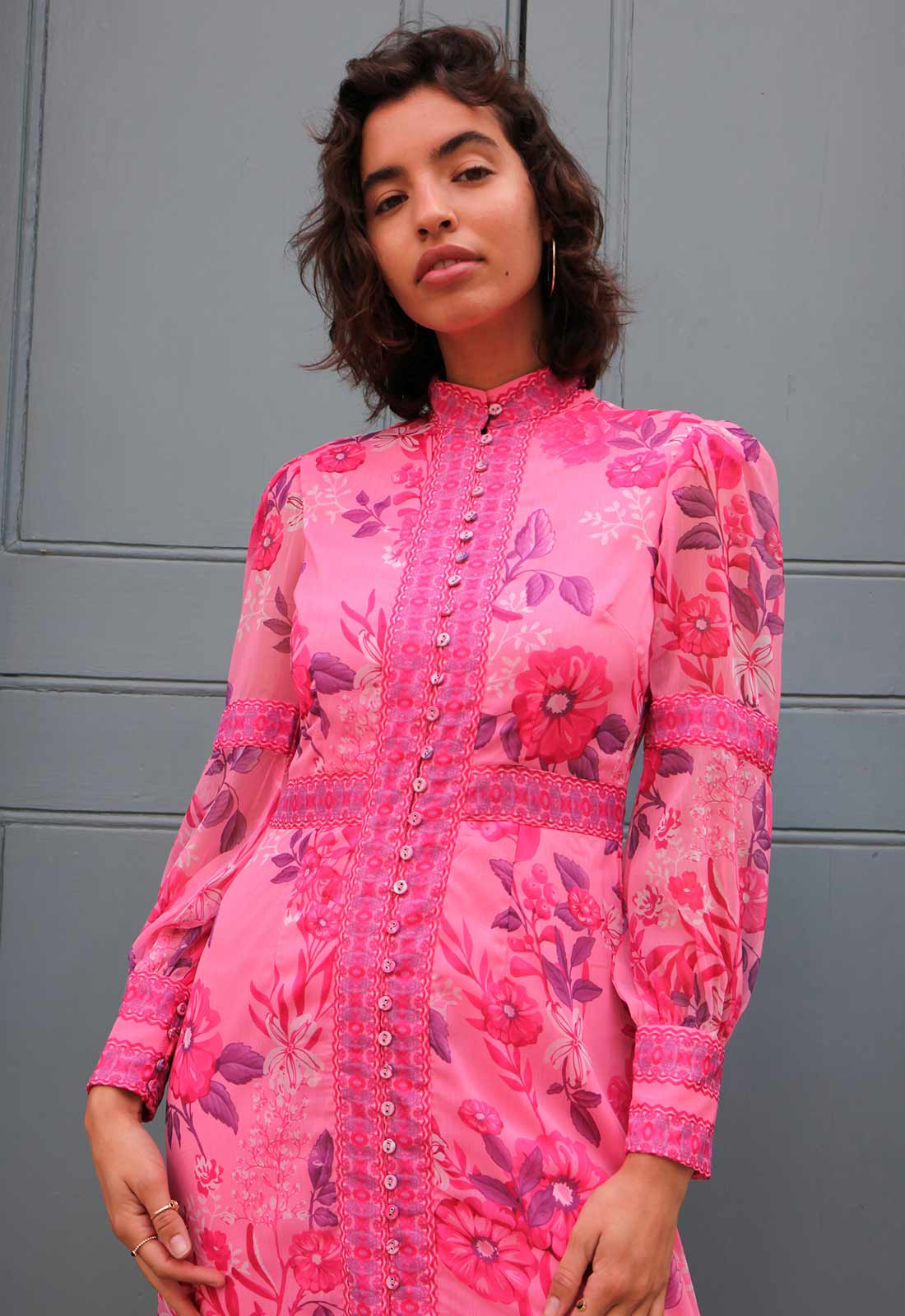 Raishma Studio Pink Aspen Print Dress
