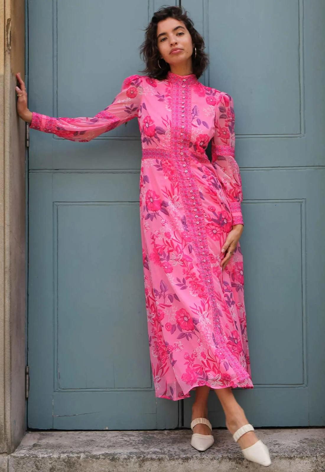 Raishma Studio Pink Aspen Print Dress